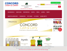 Tablet Screenshot of concordcashandcarry.com